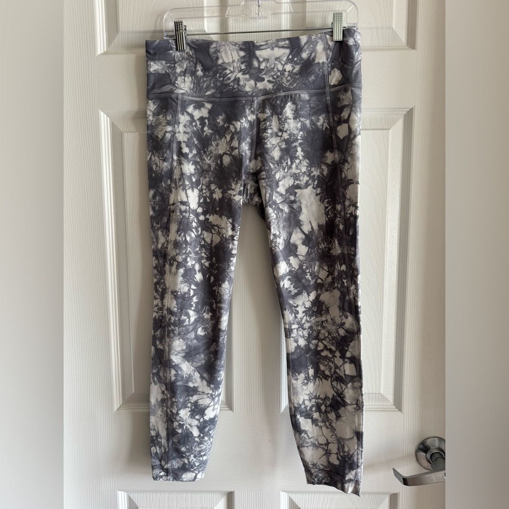 Athleta Marble Gray Leggings, large